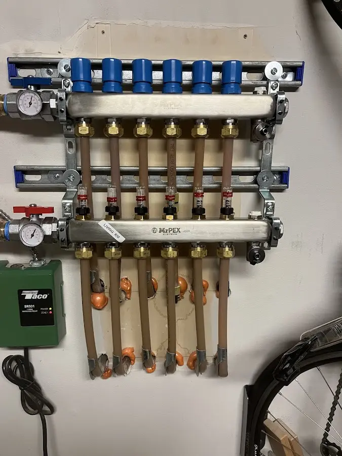 Plumber performing Gas Line Installation at a residential property in Lake Alfred